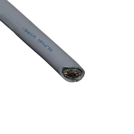 Alpha Wire Wire Connector, 17 AWG Max, Gray, PVC Insulation, 500 V 470071CY-GE321